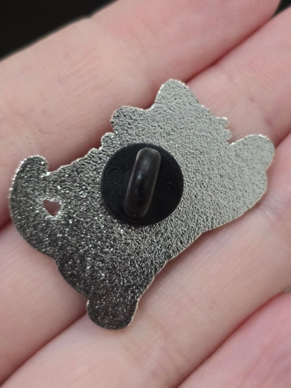 Artisan Spooky Black Cat Rainbow Skeleton Hand Boop Enamel Pin Halloween Goth - Picture 3 of 5